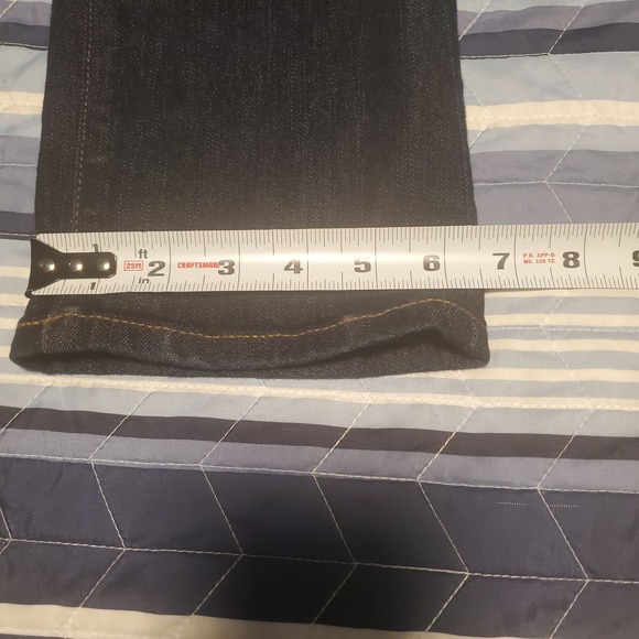 Banana Republic Premium Denim (28x30) Girlfriend Straight Dark Jeans (sized 26) - Picture 9 of 9